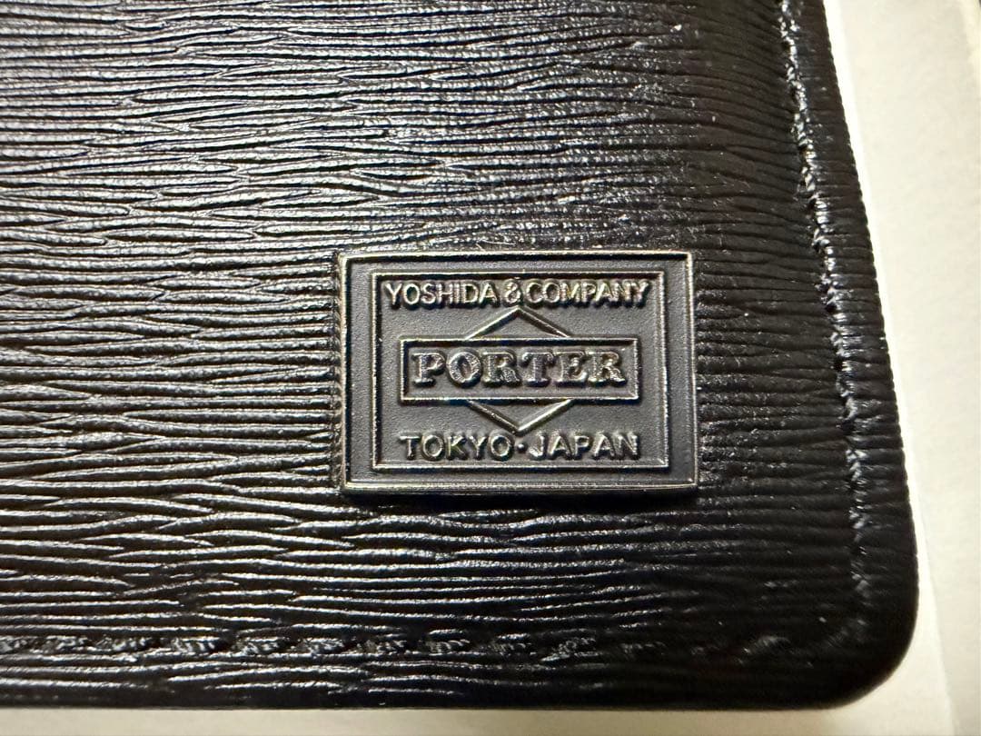【最終価格】PORTER CURRENT二つ折り財布 ブラック052-02204