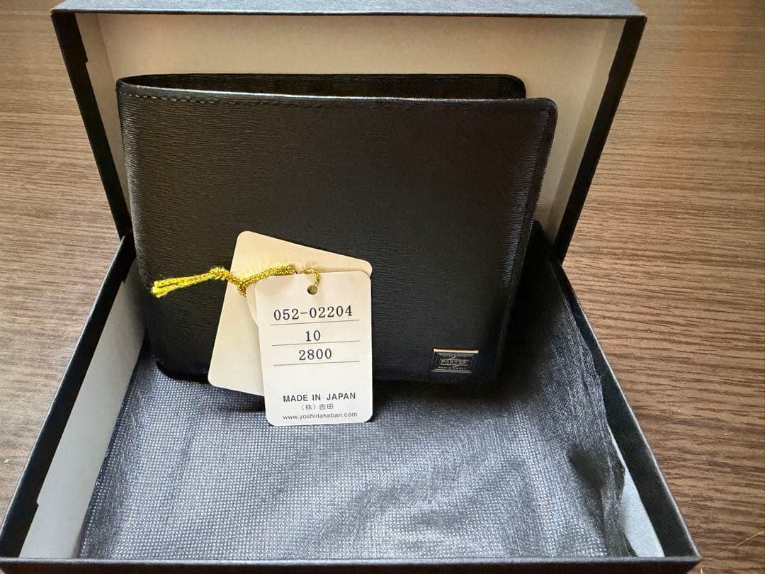 【最終価格】PORTER CURRENT二つ折り財布 ブラック052-02204