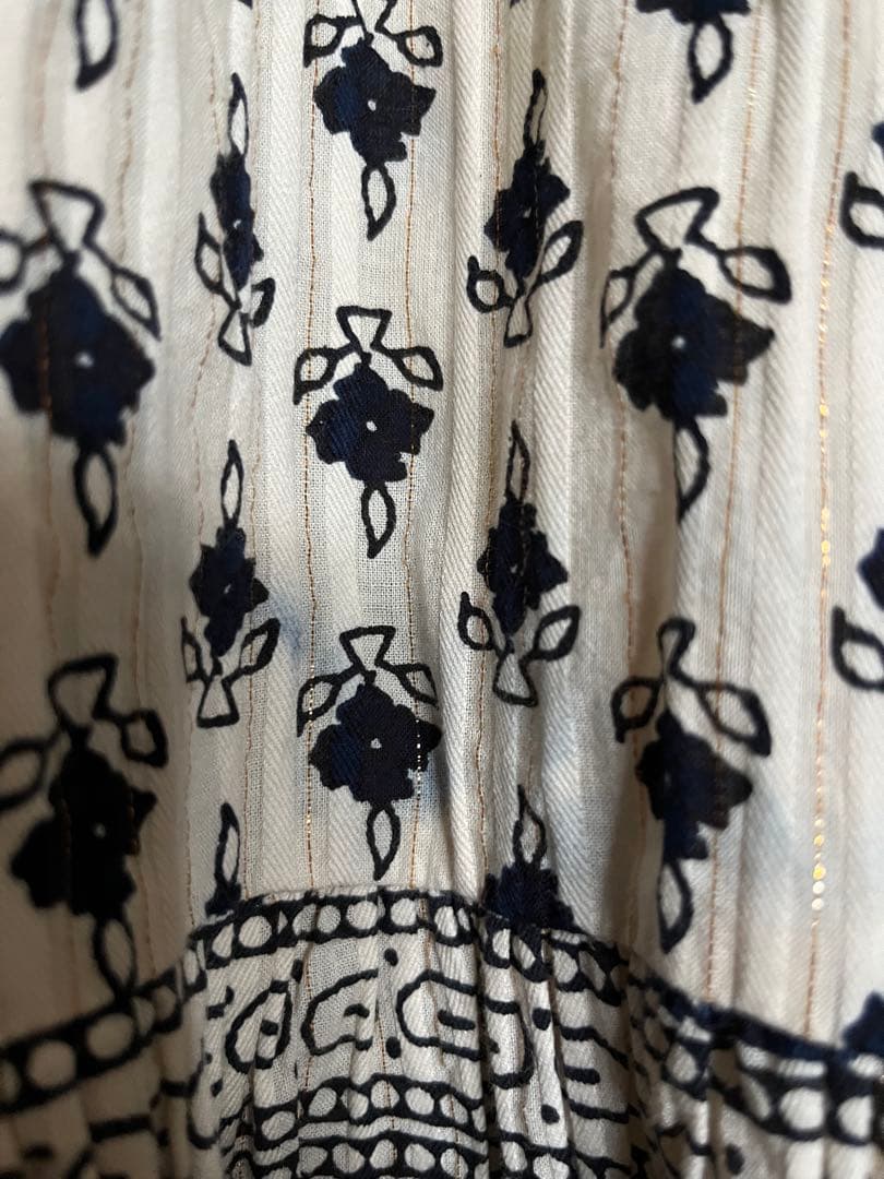 サラマリカ　Lurex Border Print Long Dress