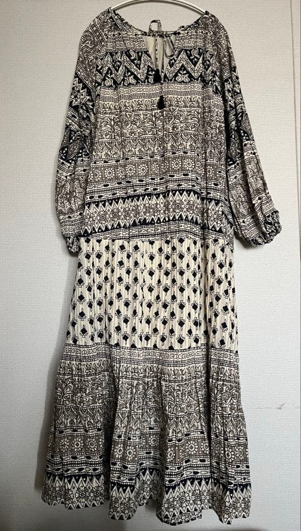 サラマリカ　Lurex Border Print Long Dress