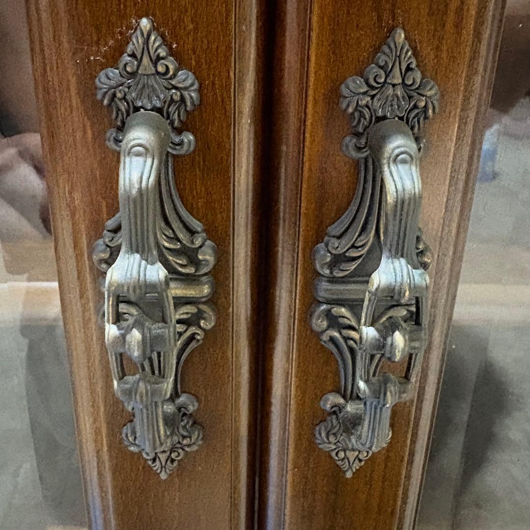 【福岡】【美品】カリモク 箪笥 飾り棚 キャビネット アンティーク ヴィンテージ