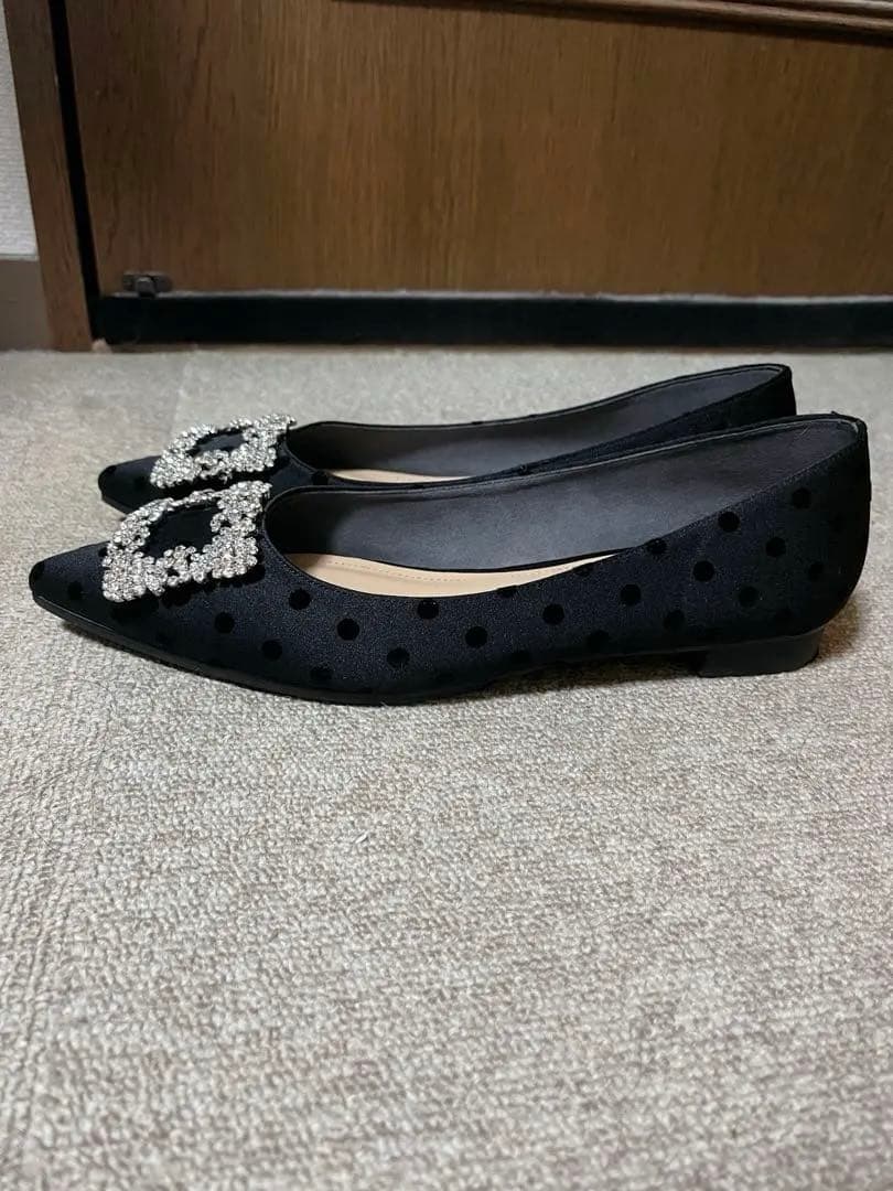 OHGA ドットビジューパンプス 25