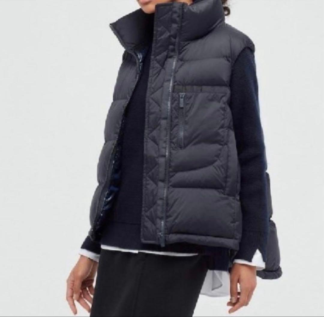 UNIQLO ダウンボリュームベスト +J 黒 Mサイズ