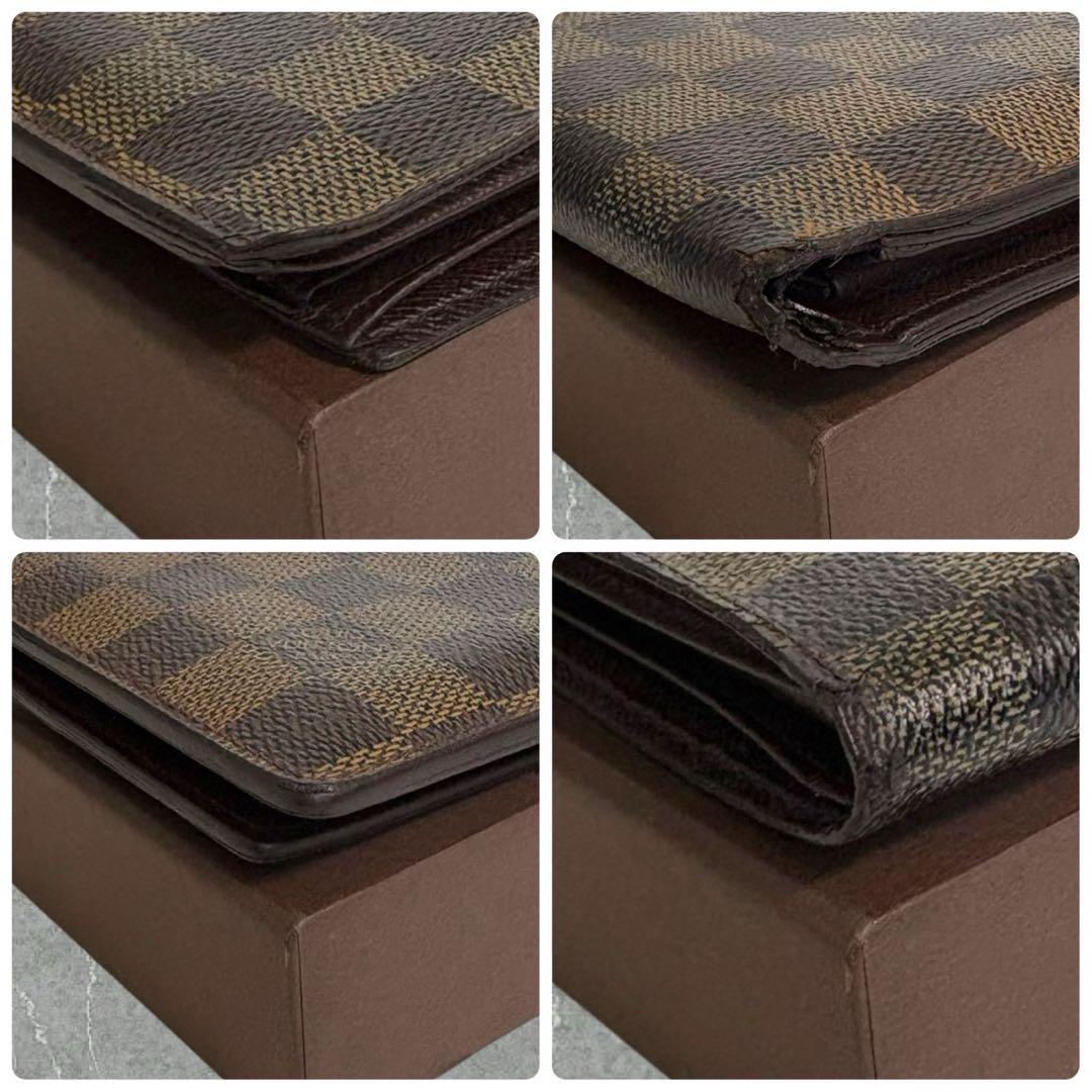 美品✨ ルイヴィトン 財布 ポルトフォイユ マルコ ダミエ柄　二つ折り財布