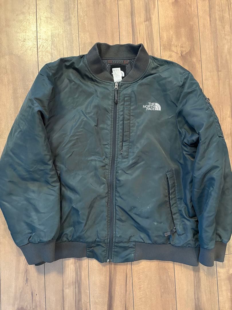 The North Face ブラック MA-1 ボンバージャケット　xl