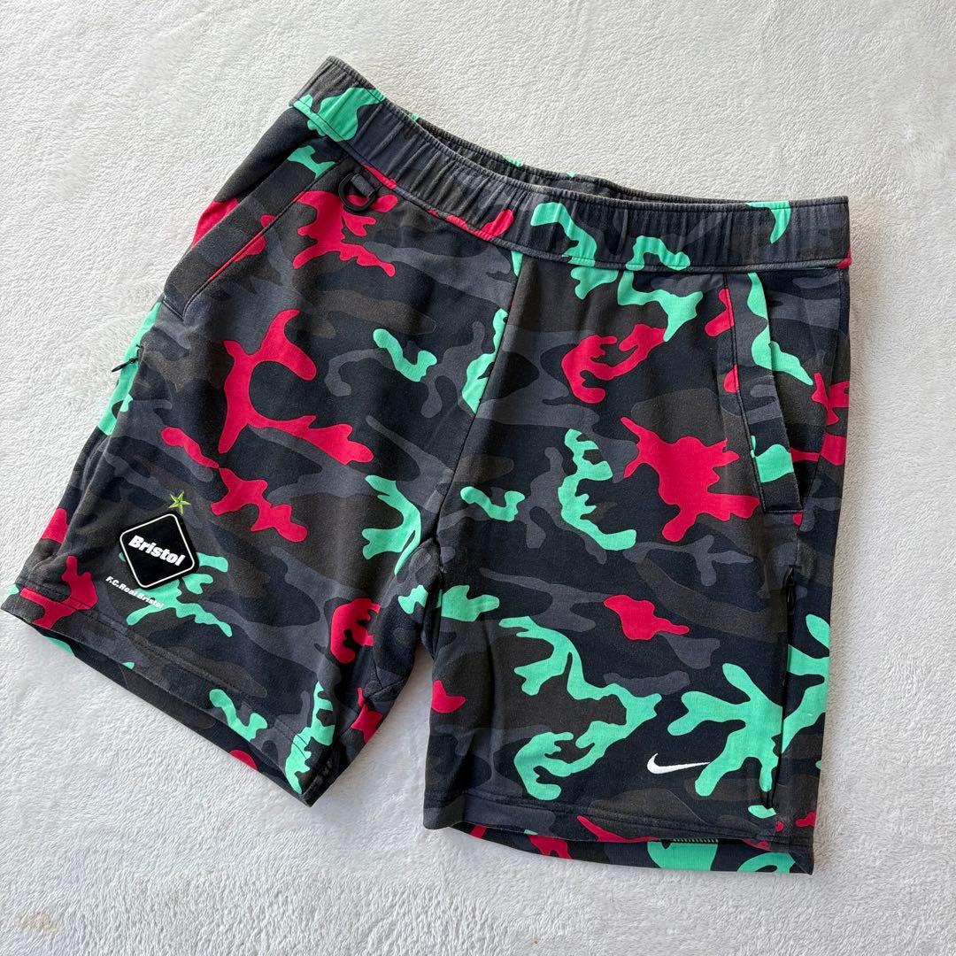 【美品✨】FCRB×NIKE カモフラ　ウォームアップセットアップ　総柄　希少‼️