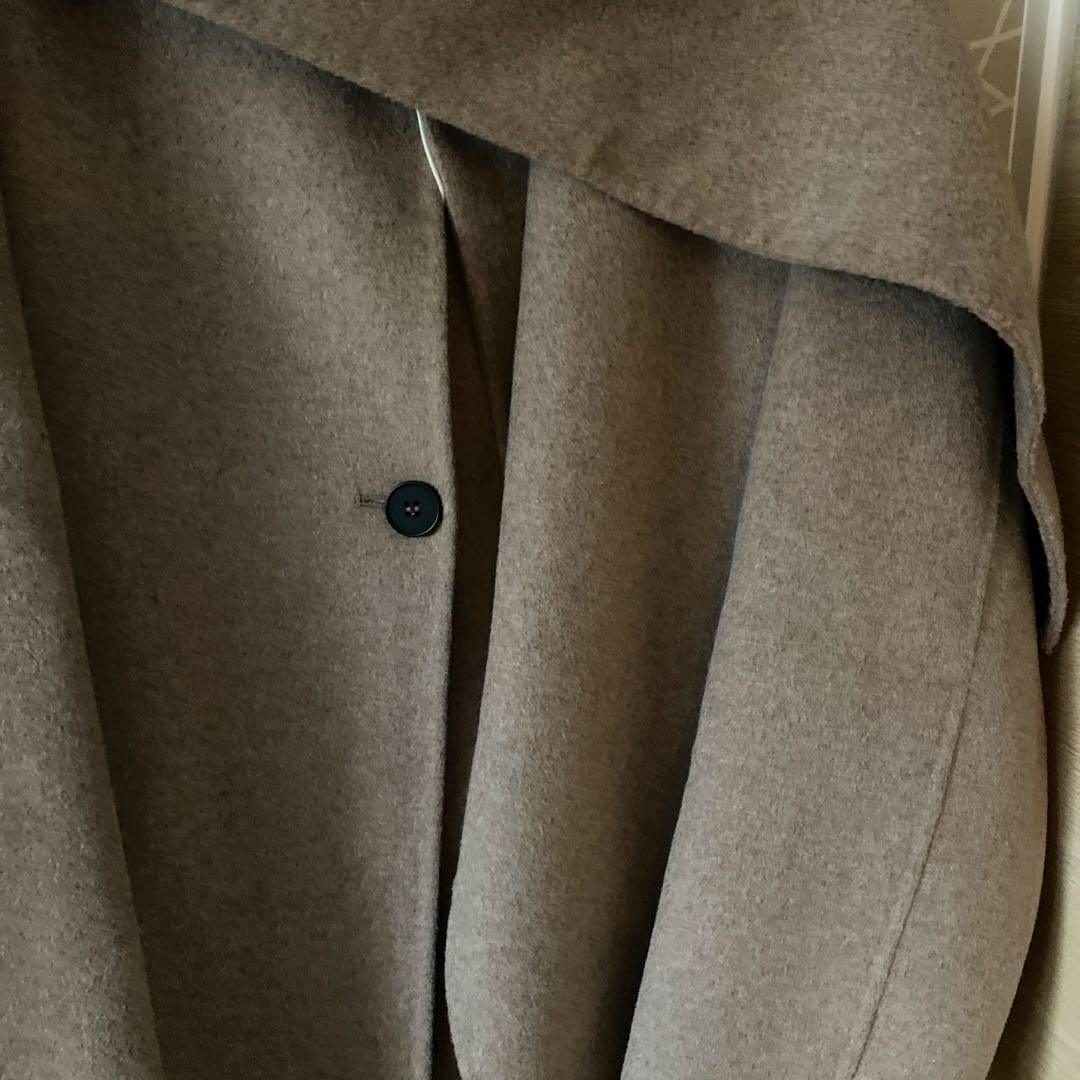 完売品 ZARA ウールショートスカーフコート ミンク M本日限定値下げ！