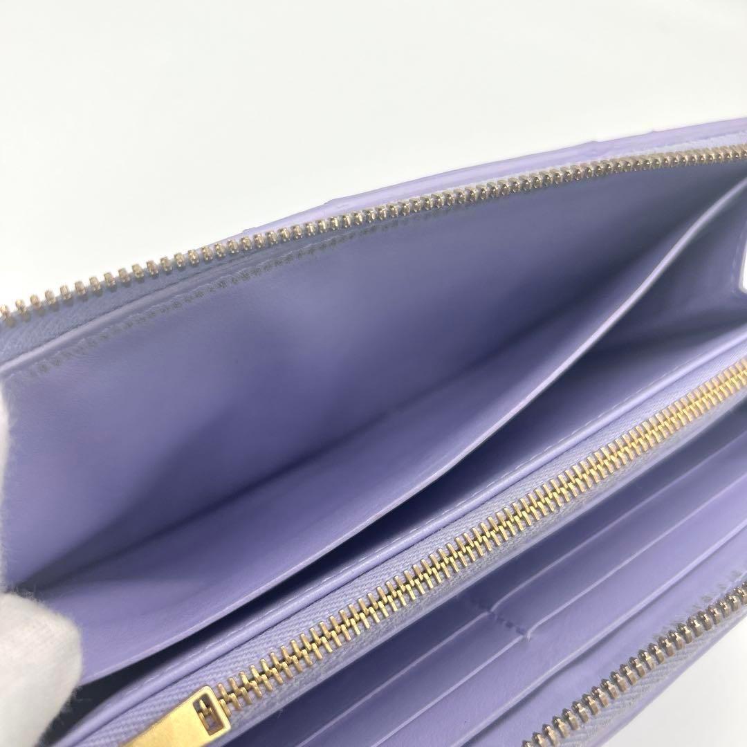 希少 現行 極美品✨ボッテガヴェネタカセットラウンドジップ長財布 マキシ