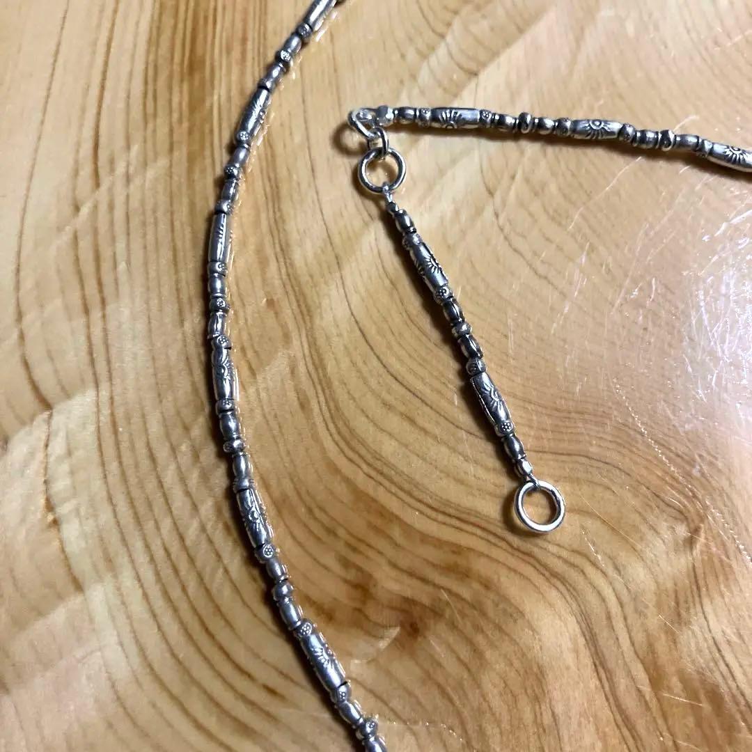 御専用　45cm＋5cmカレンシルバーネックレス