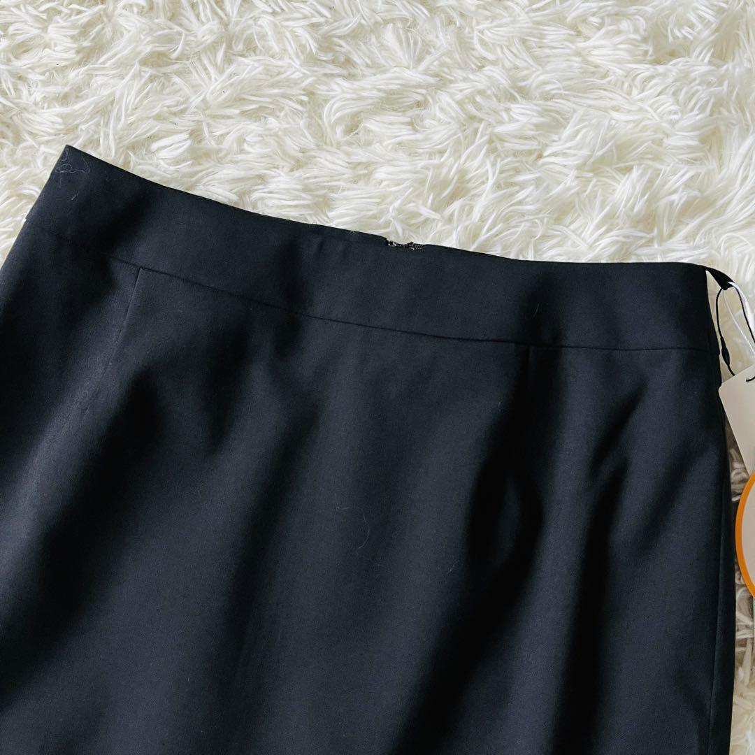 【新品タグ付き✨】I.M.G.N　青山　スカートスーツ　ストレッチ　洗える　黒