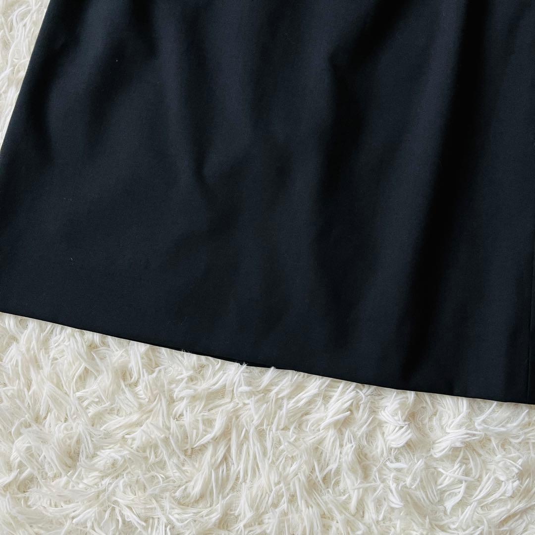 【新品タグ付き✨】I.M.G.N　青山　スカートスーツ　ストレッチ　洗える　黒