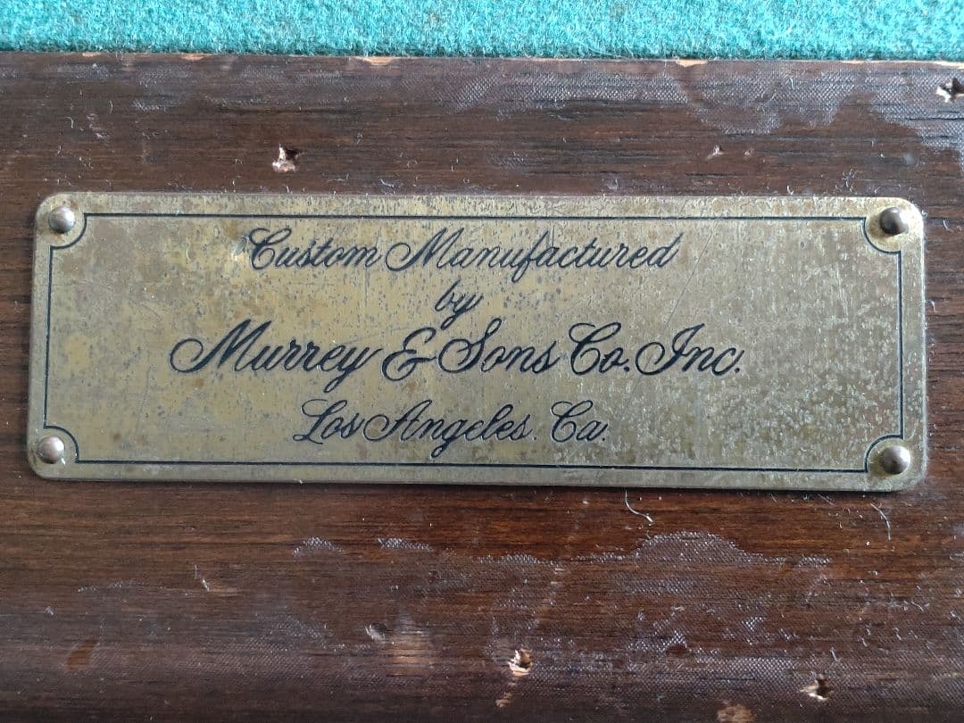 直接引取り限定ビリヤードキュー5本セットと台、玉　9フィート　Murray