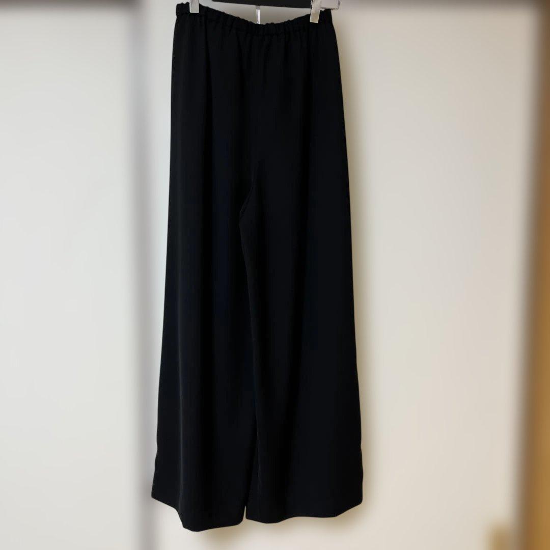 エンフォルド　SHIRT-LAYERED WIDE-PANTS BLACK 36