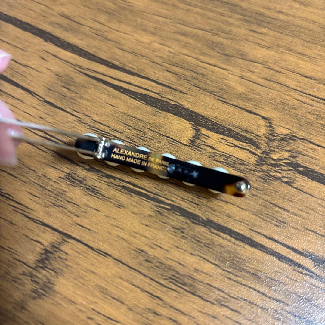 アレクサンドルドゥパリ パールヘアクリップ