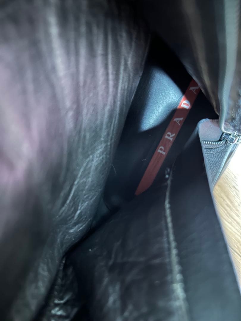 プラダスポーツラバーロゴブーツ