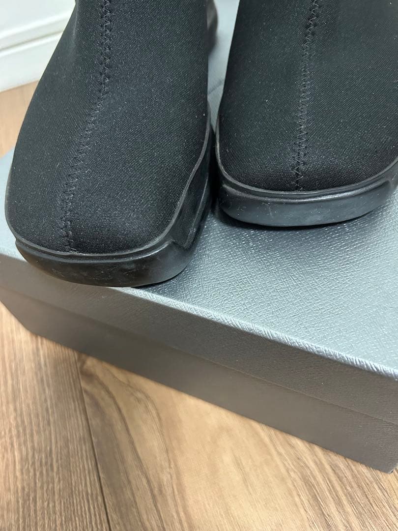 プラダスポーツラバーロゴブーツ