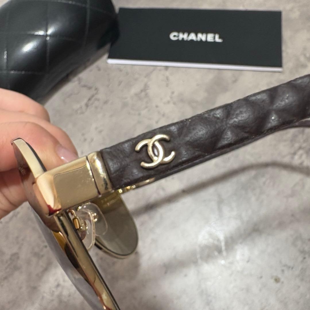 CHANEL ゴールドフレーム サングラス 試着のみ 箱付き