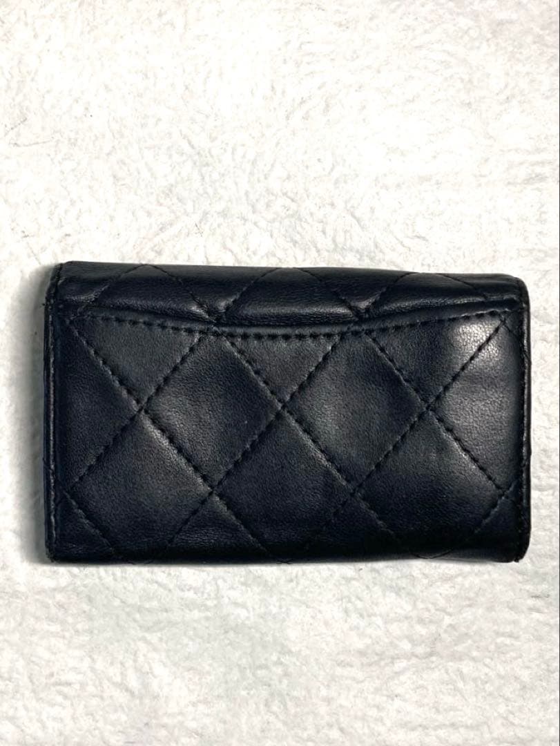 CHANEL シャネル　マトラッセ　レザー　6連キーケース　ブラック　黒