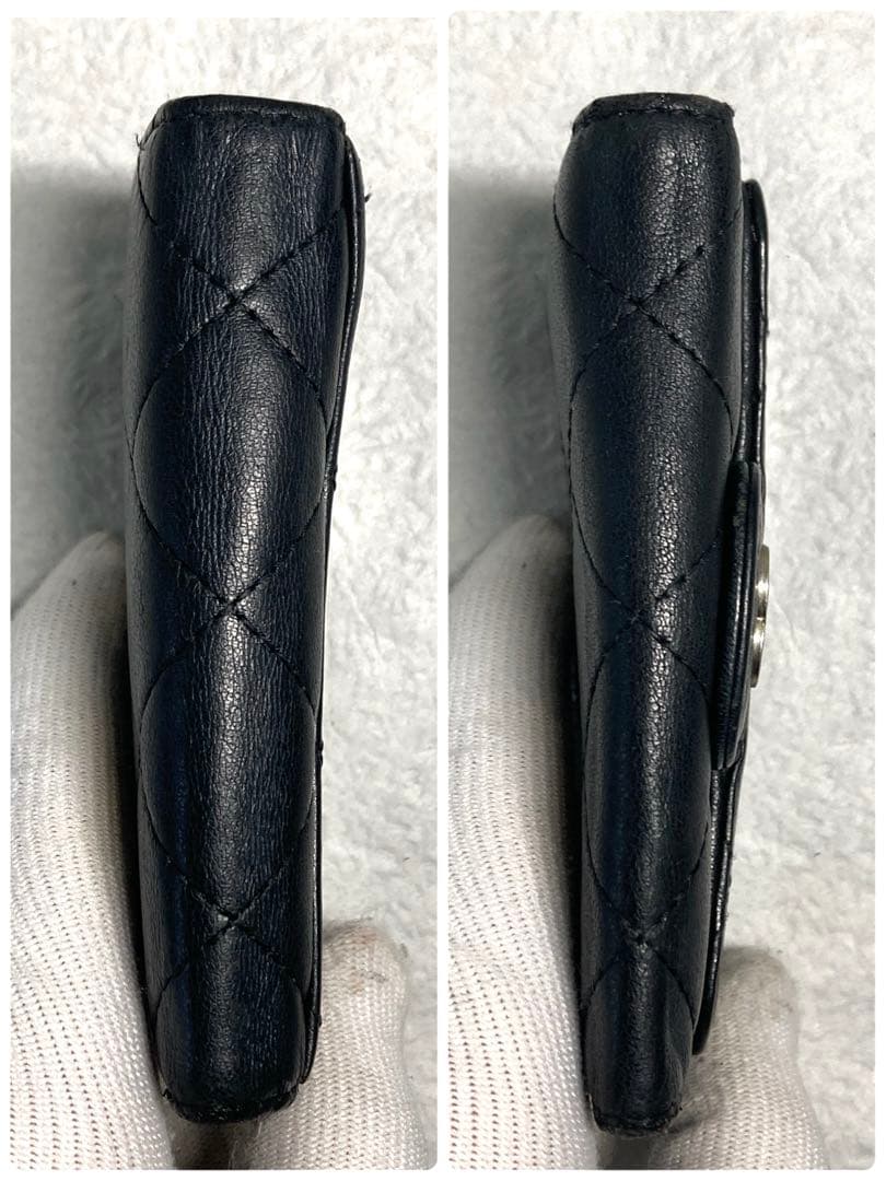 CHANEL シャネル　マトラッセ　レザー　6連キーケース　ブラック　黒