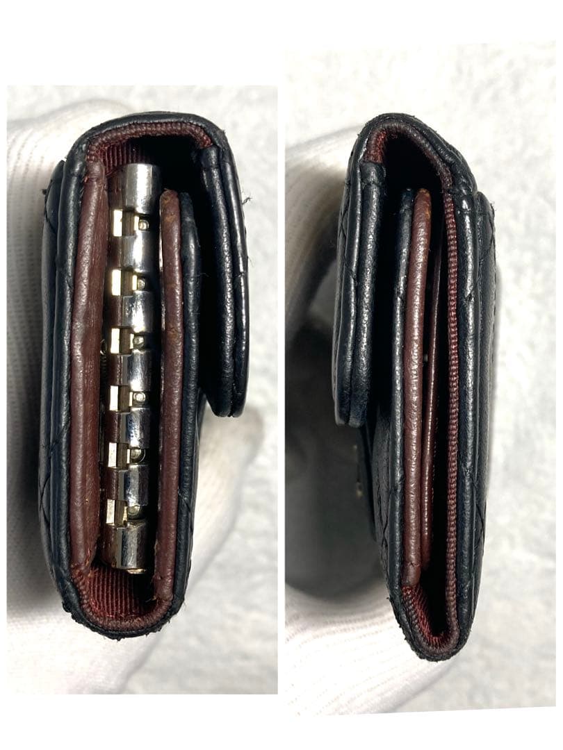 CHANEL シャネル　マトラッセ　レザー　6連キーケース　ブラック　黒