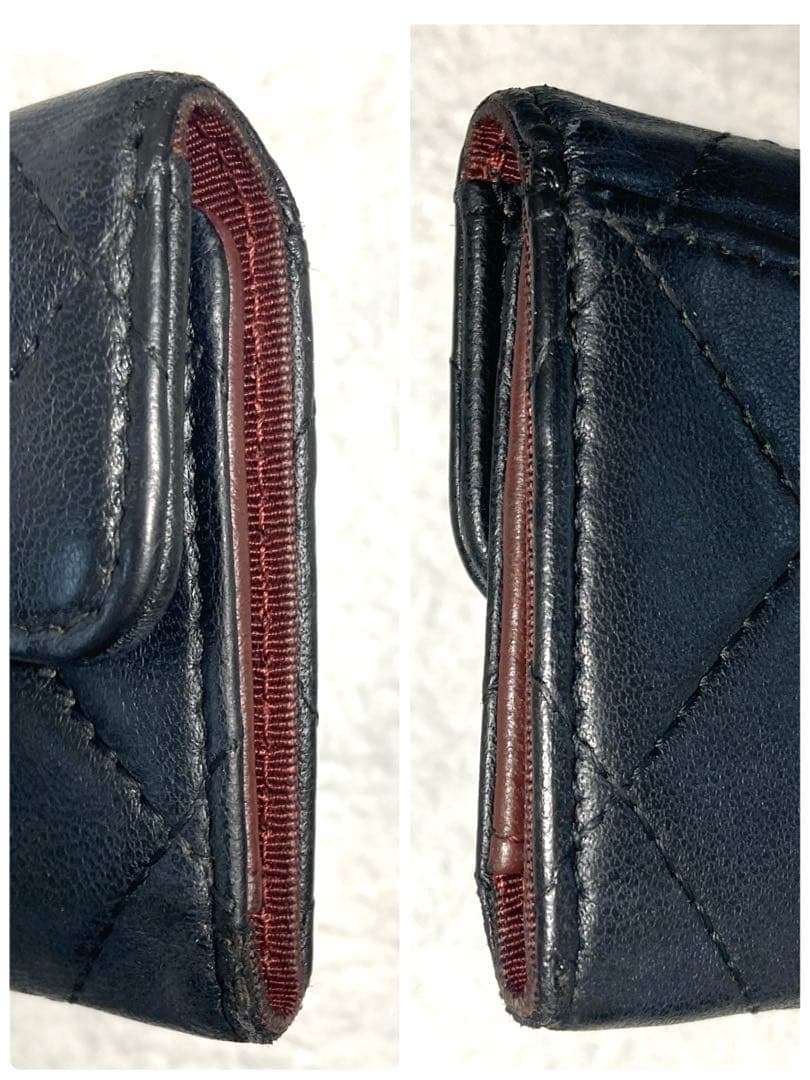 CHANEL シャネル　マトラッセ　レザー　6連キーケース　ブラック　黒