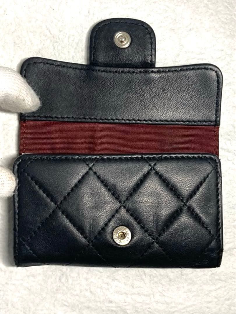 CHANEL シャネル　マトラッセ　レザー　6連キーケース　ブラック　黒