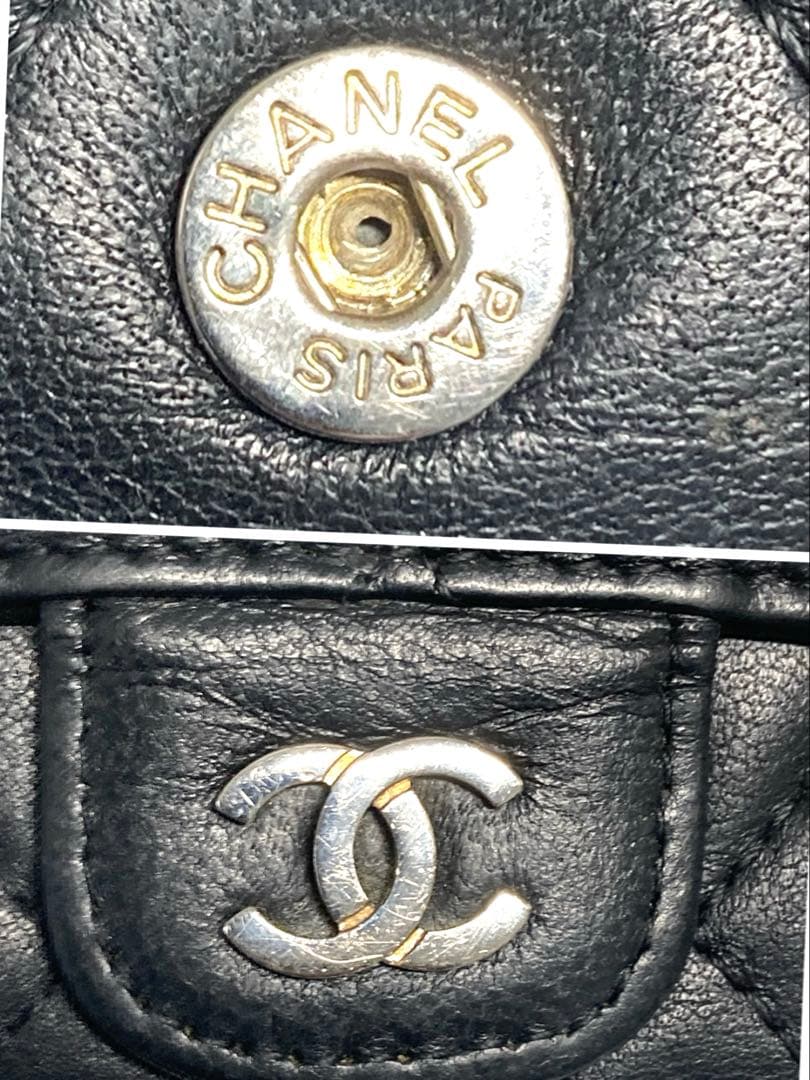 CHANEL シャネル　マトラッセ　レザー　6連キーケース　ブラック　黒