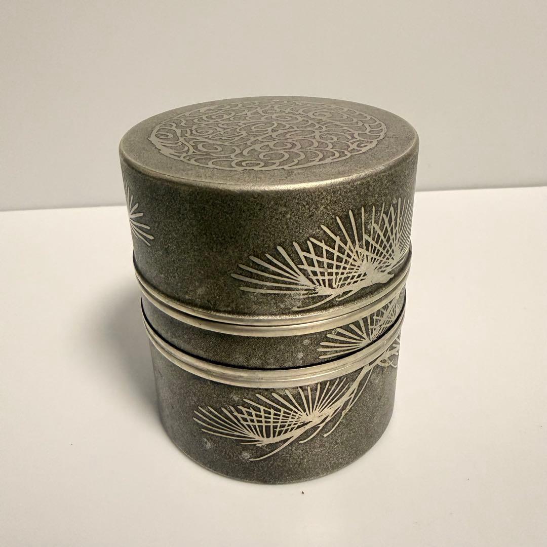 錫半 茶壺 本錫 茶入 茶道具