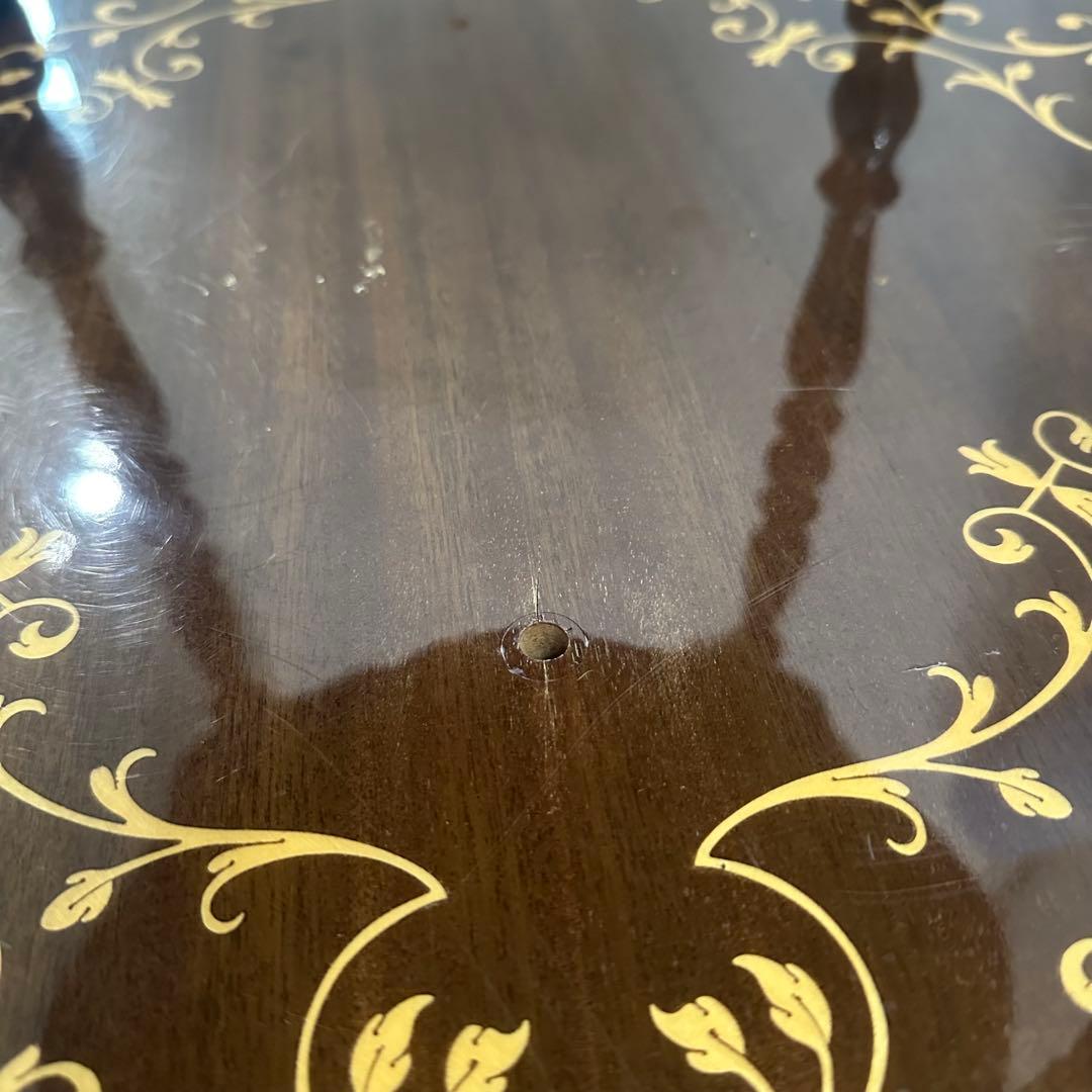 イタリア製DOMANI ドマン　キャスター付　象嵌ワゴン　キッチンワゴン