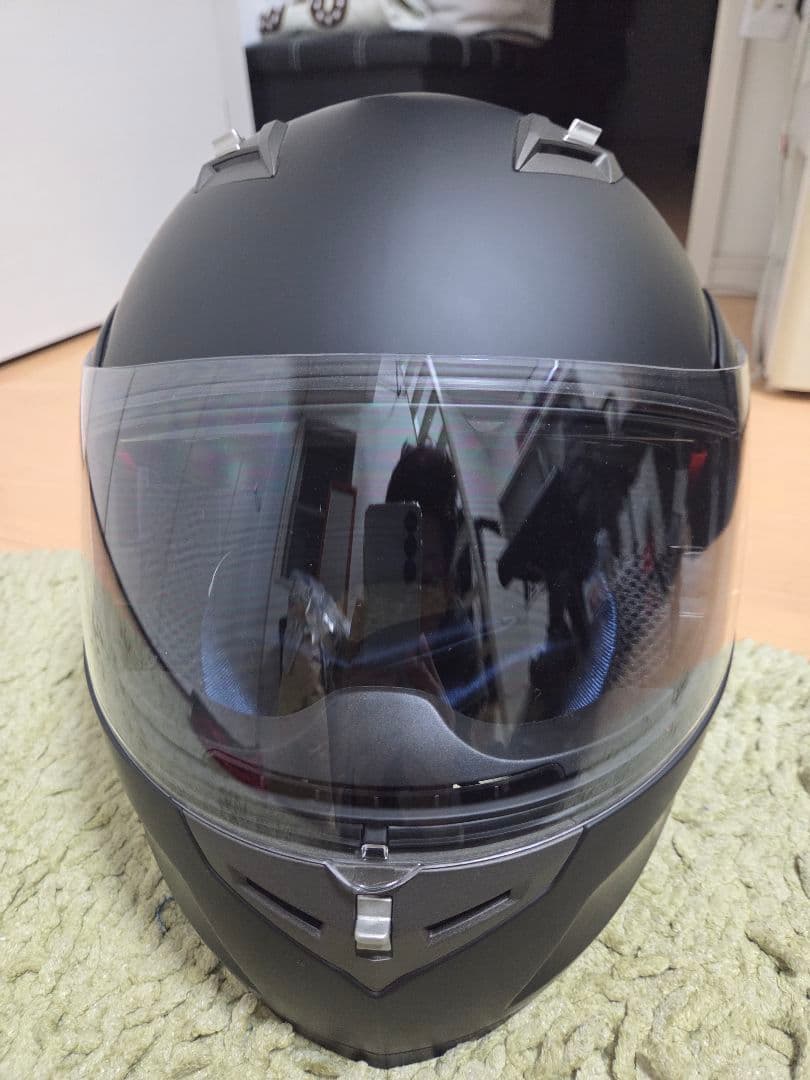 フルフェイスヘルメット マットブラック　インカム　Bluetooth　電話