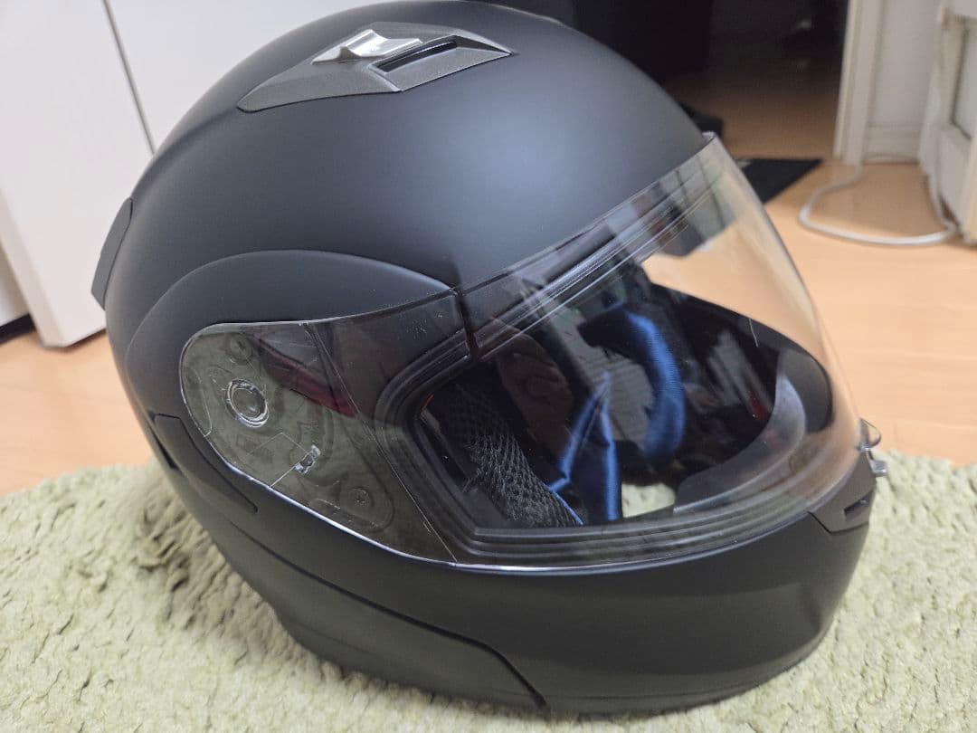 フルフェイスヘルメット マットブラック　インカム　Bluetooth　電話