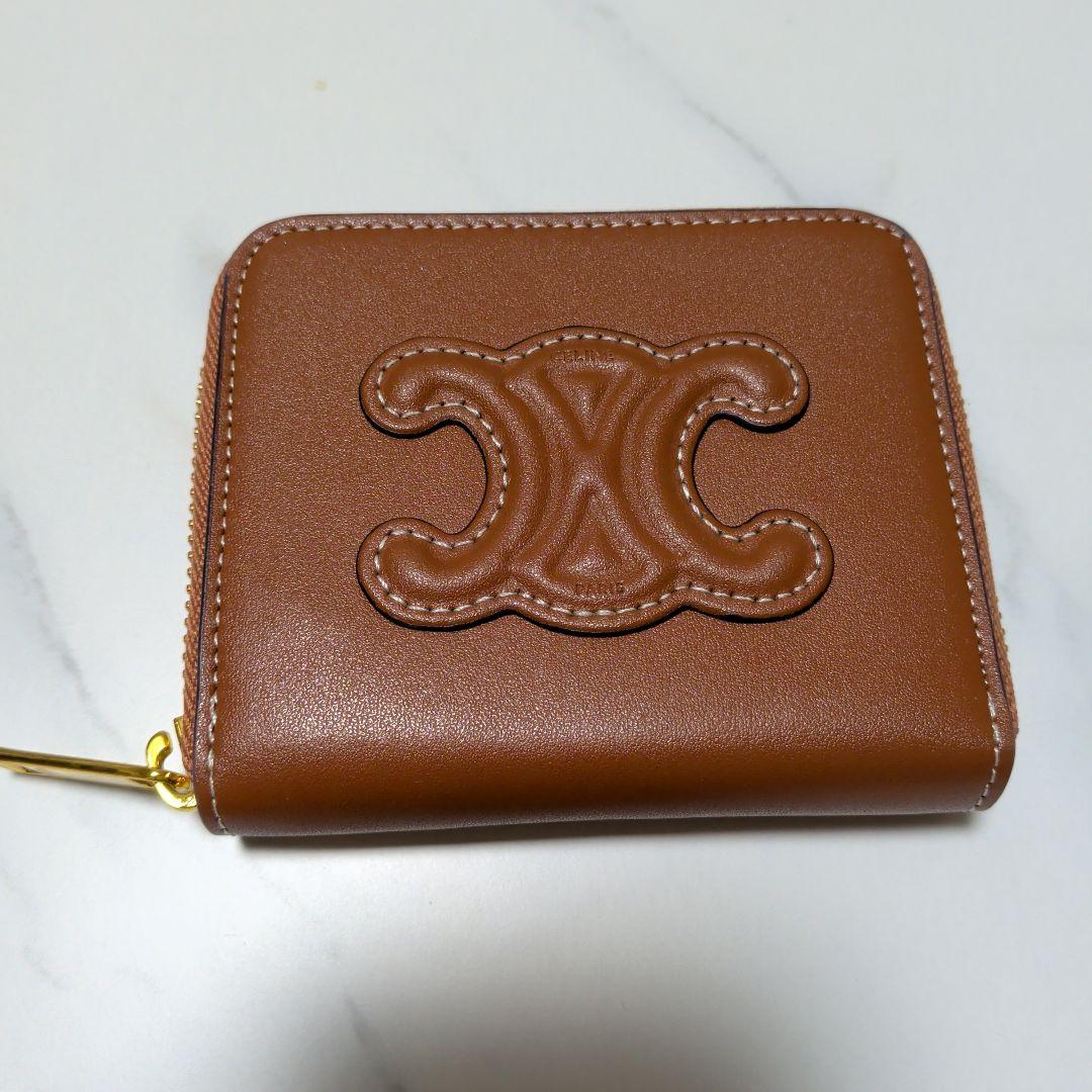 ブラウンレザー ケース ロゴ入り