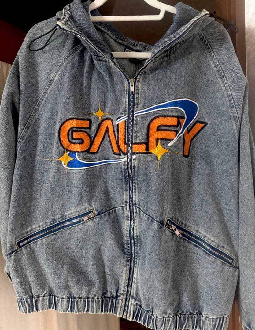 【ガルフィー 】ダーティーデニムフードジャケット Lサイズ中型犬