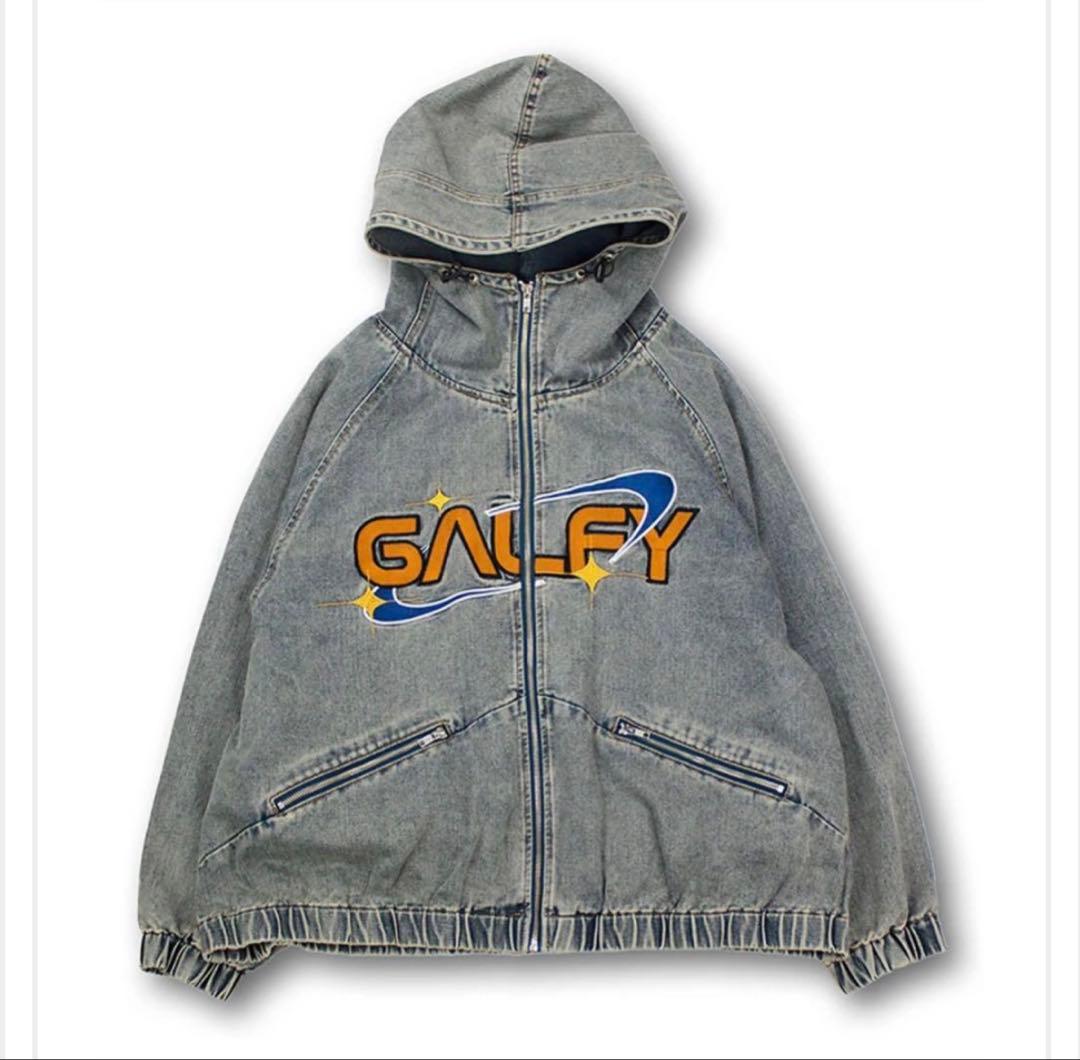 【ガルフィー 】ダーティーデニムフードジャケット Lサイズ中型犬