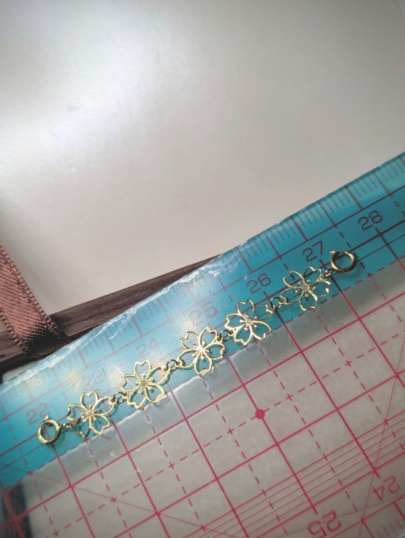 K18YG AU750 桜 花 延長パーツ