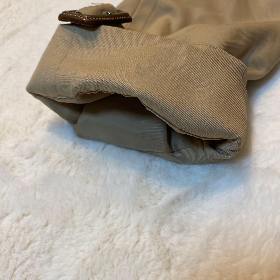 高級 英国製 バーバリー トレンチコート 裏ノバチェック ベージュ 白タグ