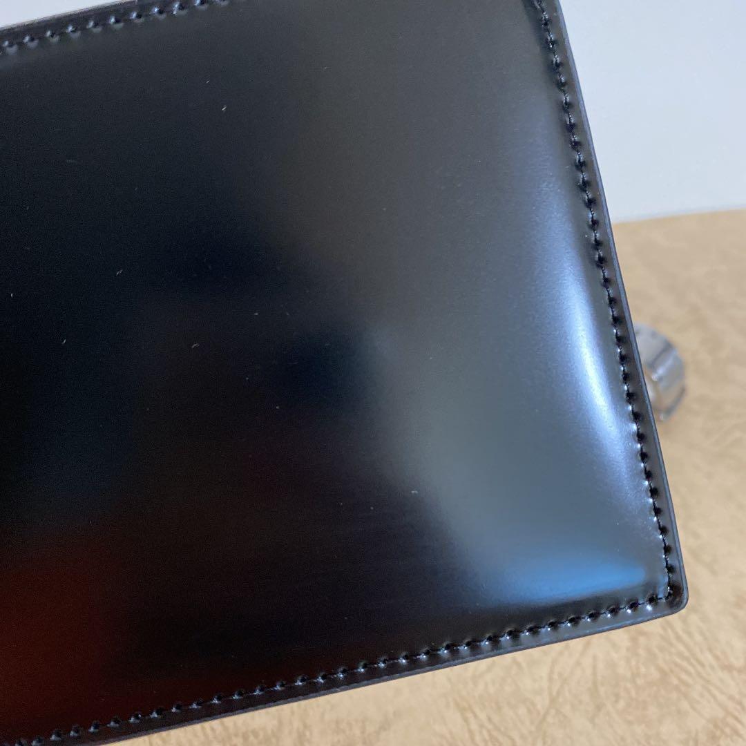 馬革 折り財布 コードバン メンズ 大容量 お洒落 小銭入れある　二つ折り財布