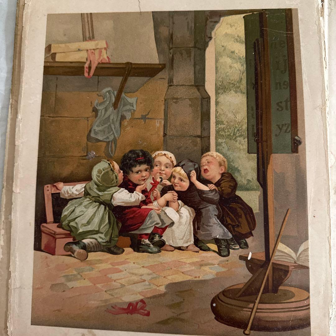 難有★稀少アンティーク美しい挿絵のヴィクトリアン絵本　洋書ジャンクジャーナル古書