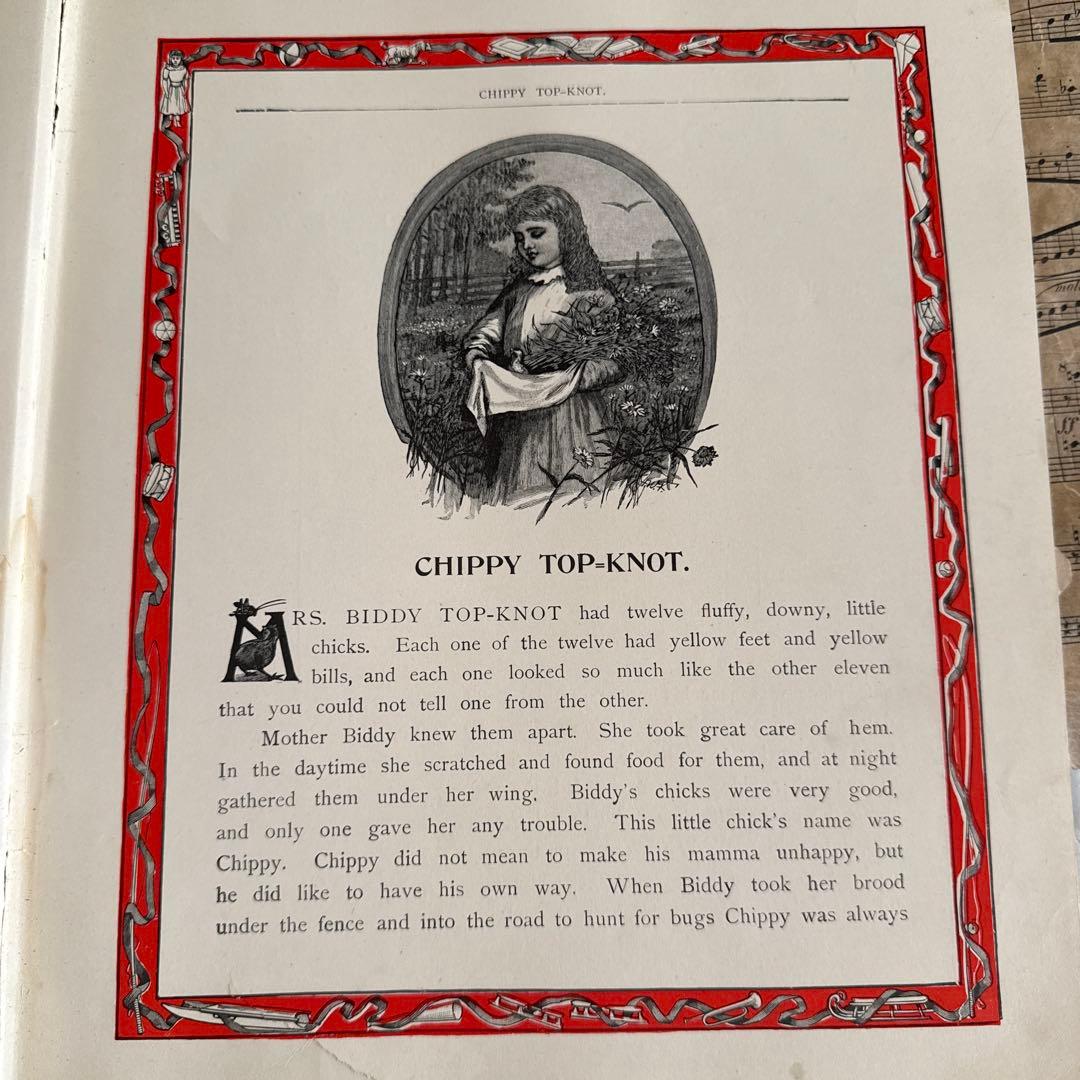 難有★稀少アンティーク美しい挿絵のヴィクトリアン絵本　洋書ジャンクジャーナル古書