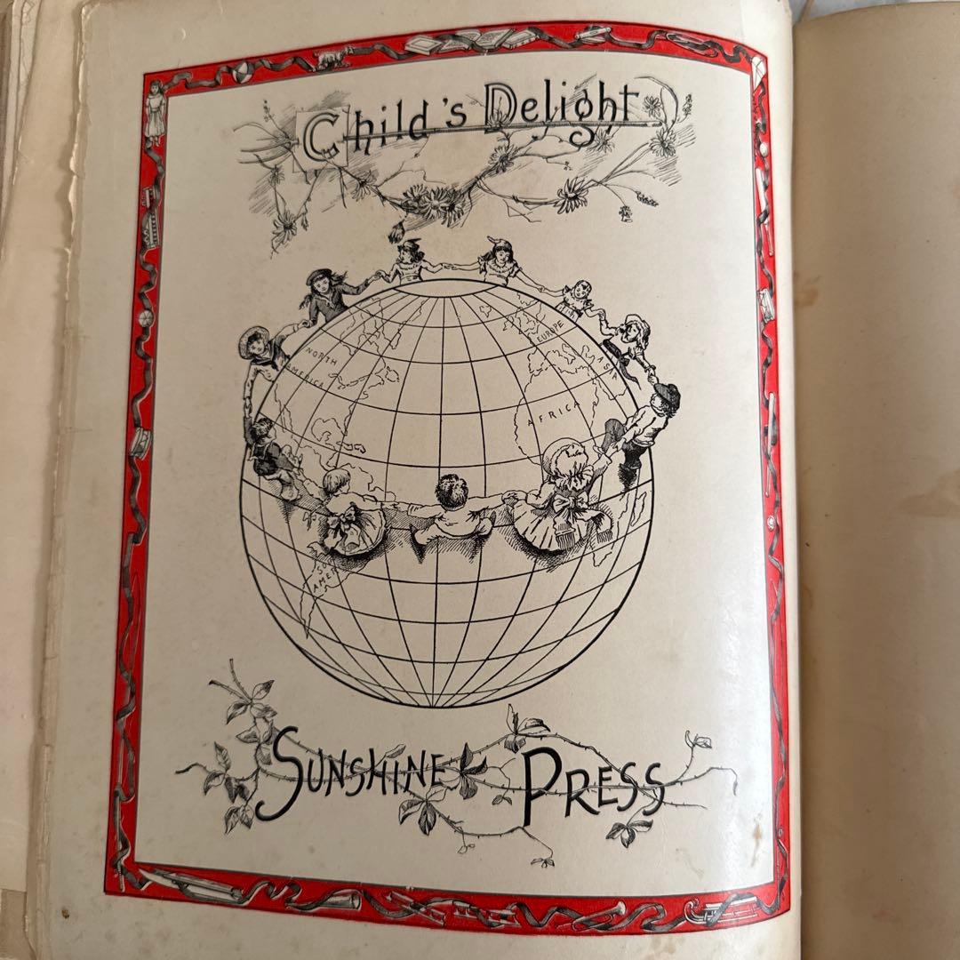 難有★稀少アンティーク美しい挿絵のヴィクトリアン絵本　洋書ジャンクジャーナル古書