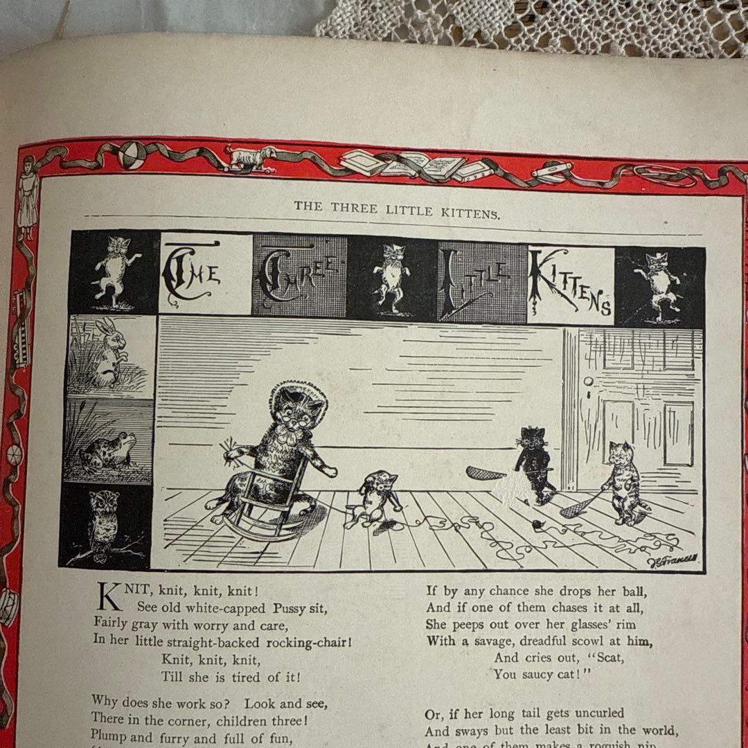 難有★稀少アンティーク美しい挿絵のヴィクトリアン絵本　洋書ジャンクジャーナル古書