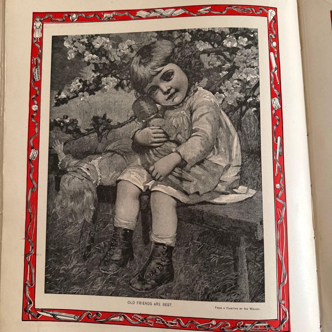 難有★稀少アンティーク美しい挿絵のヴィクトリアン絵本　洋書ジャンクジャーナル古書