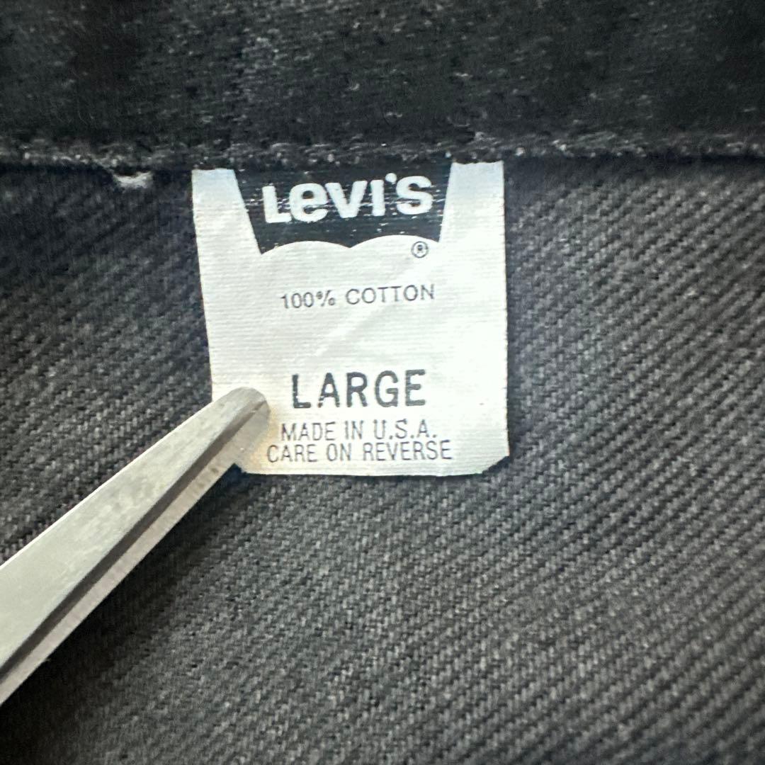 USA製 LARGE 70507 4159 Levi’s Black 後染め