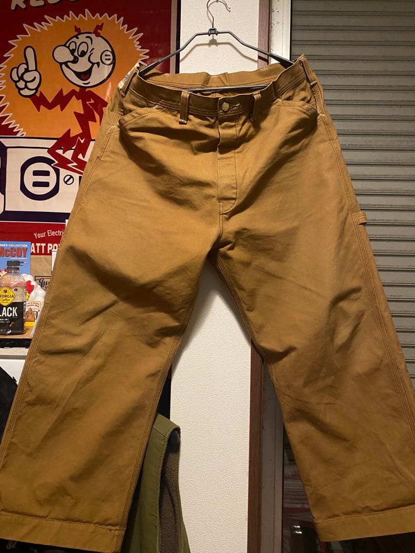 SUGAR CANE ワークパンツ 38x32 ブラウンダック