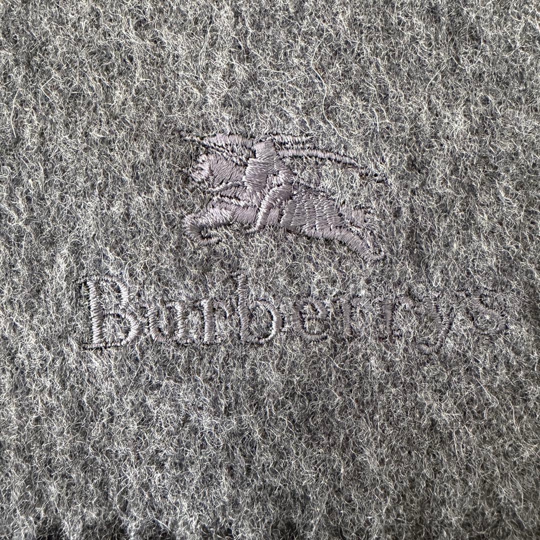 極美品★BURBERRY バーバリー マフラー ホースロゴ カシミヤ100%