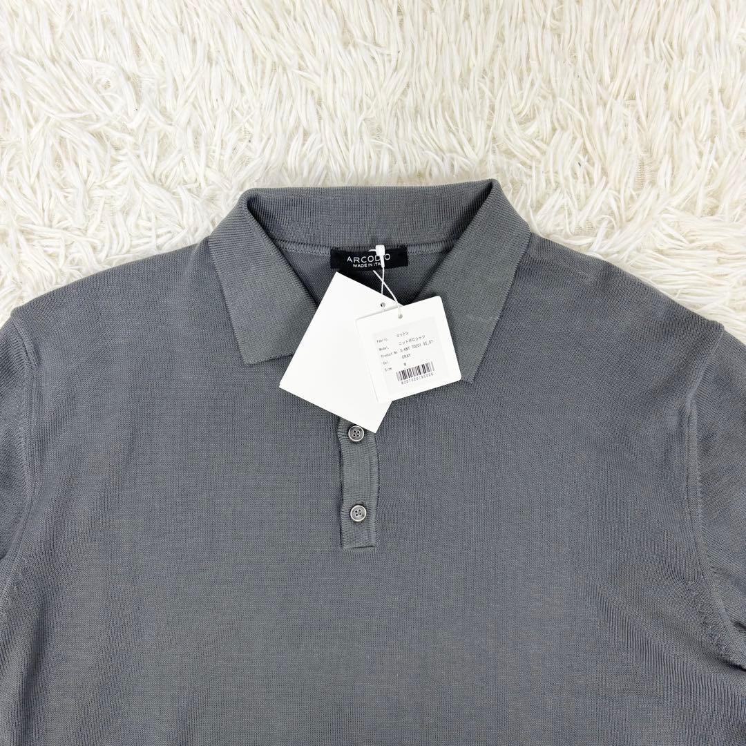 新品タグ付き！ARCODIO アルコディオ コットンニット 半袖 ポロシャツ M