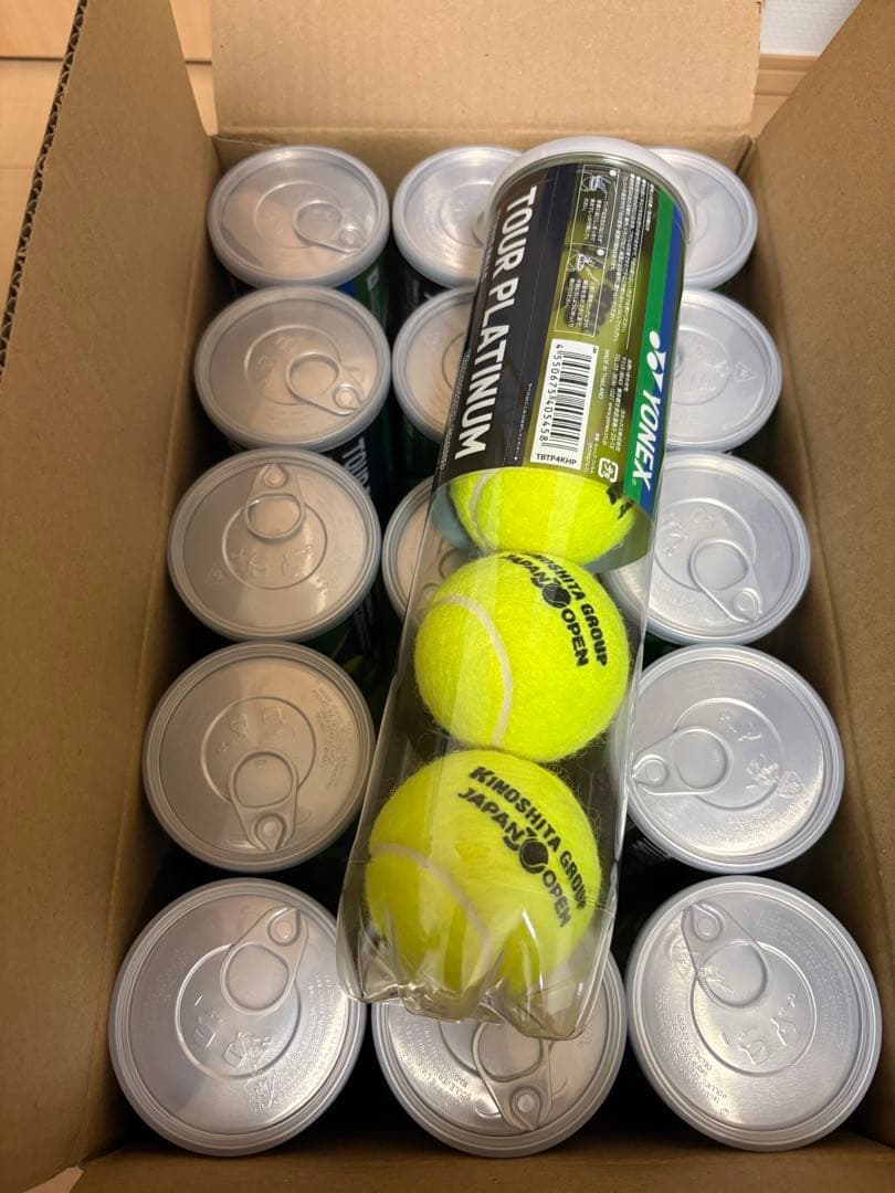 YONEX TOUR PLATINUM テニスボール 特別パッケージ4球15缶