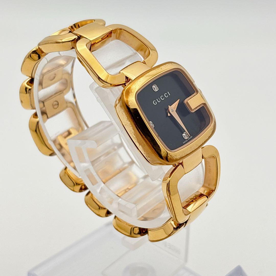 【希少・電池新品】GUCCI 125.5 Gコレクション 3Pダイヤ 腕時計