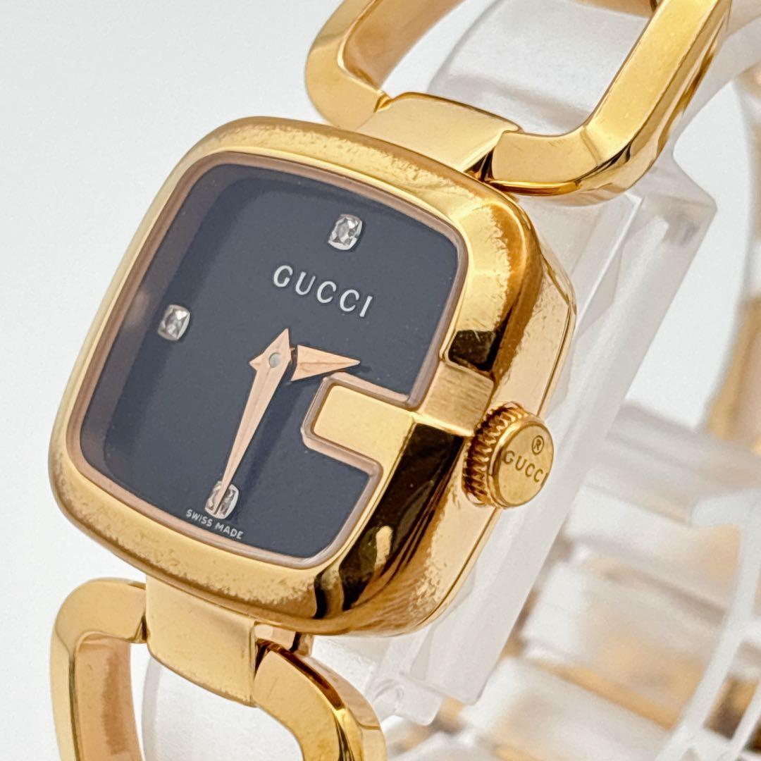 【希少・電池新品】GUCCI 125.5 Gコレクション 3Pダイヤ 腕時計