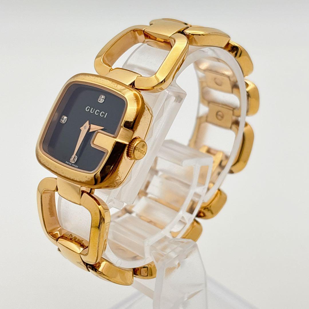 【希少・電池新品】GUCCI 125.5 Gコレクション 3Pダイヤ 腕時計